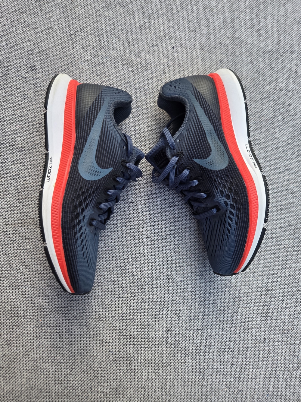 Nike Air Zoom Pegasus 34 Running Shoes Women's 6.5 Navy Blue